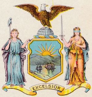 Coat of arms (crest) of New York (state)