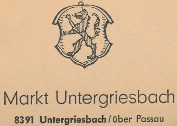 Wappen von Untergriesbach/Coat of arms (crest) of Untergriesbach