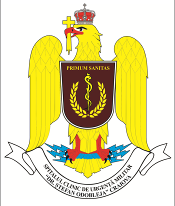 Coat of arms (crest) of the Dr. Ștefan Odobleja Military Emergency Clinical Hospital, Craiova, Romania