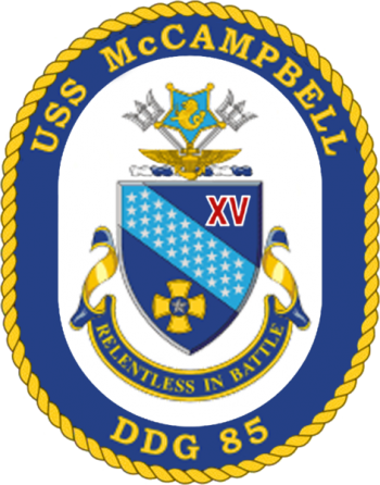 Coat of arms (crest) of the Destroyer USS McCampbell