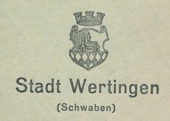 Wappen von Wertingen/Coat of arms (crest) of Wertingen