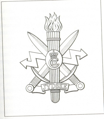 Coat of arms (crest) of the The Jutland Telegraph Regiment, Danish Army