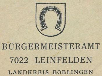 Wappen von Leinfelden/Coat of arms (crest) of Leinfelden