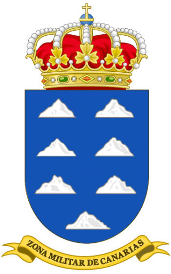 Coat of arms (crest) of the Canary Islands Military Zone, Spanish Army
