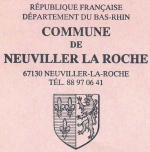 Blason de Neuviller-la-Roche/Coat of arms (crest) of {{PAGENAME