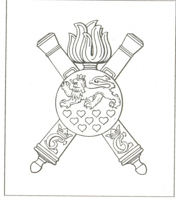 Coat of arms (crest) of the The North Jutland Artillery Regiment, Danish Army