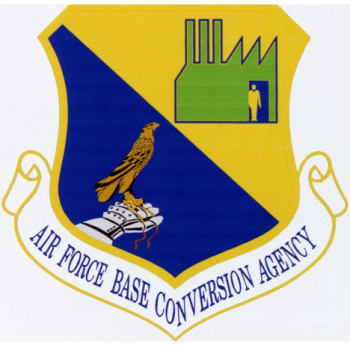 Coat of arms (crest) of the Air Force Base Conversion Agency, US Air Force