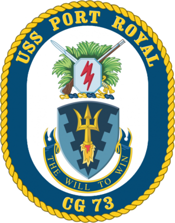 Coat of arms (crest) of the Cruiser USS Port Royal