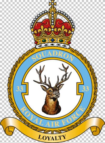 Coat of arms (crest) of No 33 Squadron, Royal Air Force