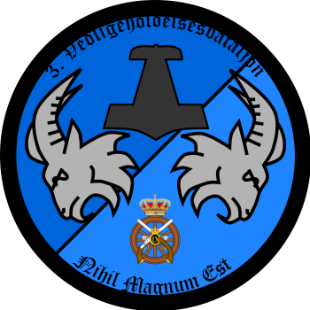 Emblem (crest) of the 3rd Company, 3rd Maintenance Battalion, The Train Regiment, Danish Army