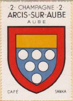 Blason d'Arcis-sur-Aube / Arms of Arcis-sur-Aube