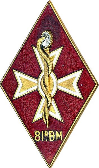 Blason de 81st Medical Battalion, French Army/Arms (crest) of 81st Medical Battalion, French Army