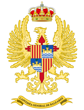 Coat of arms (crest) of the General Captaincy of the Balearic Islands, Spanish Army