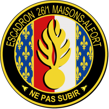 Blason de Mobile Gendarmerie Squadron 26-1, France/Arms (crest) of Mobile Gendarmerie Squadron 26-1, France