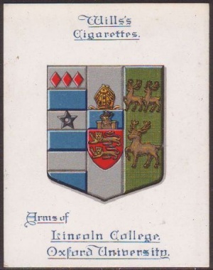 Coat of arms (crest) of Lincoln College (Oxford University)