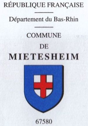 Blason de Mietesheim/Coat of arms (crest) of {{PAGENAME