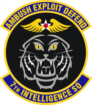 Coat of arms (crest) of the 7th Intelligence Squadron, US Air Force