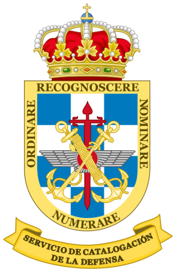Coat of arms (crest) of the Defence Cataloging Service, Spain