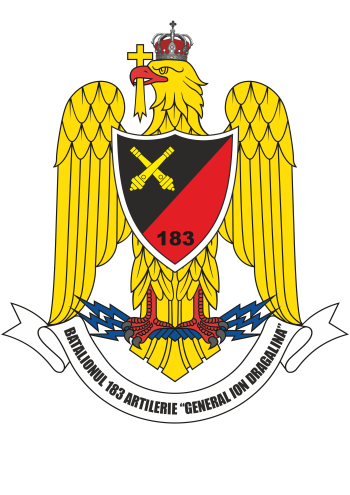 Coat of arms (crest) of the 183rd Artillery Battalion General Ion Dragalina, Romanian Army