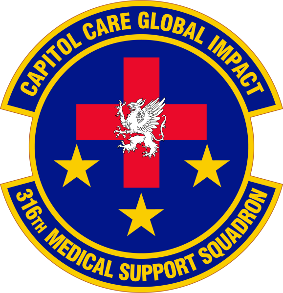 File:316th Medical Support Squadron, US Air Force.png