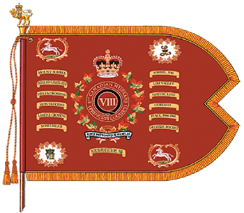 Arms of 8th Canadian Hussars (Princess Louise's), Canadian Army