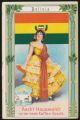 Arms, Flags and Folk Costume trade card Bolivia Hauswaldt Kaffee