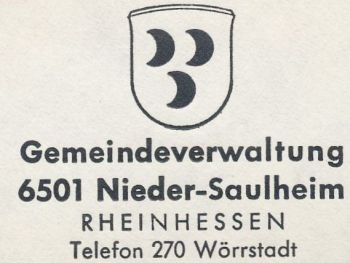 Wappen von Nieder-Saulheim/Coat of arms (crest) of Nieder-Saulheim