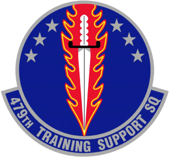 Coat of arms (crest) of the 479th Training Support Squadron, US Air Force