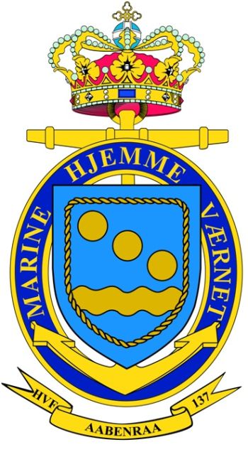 Coat of arms (crest) of the Home Guard Flotilla 137 Aabenraa, Denmark