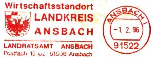 Wappen von Ansbach (kreis)/Coat of arms (crest) of Ansbach (kreis)