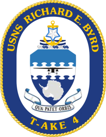 Coat of arms (crest) of the Dry Cargo Ship USNS Richard E. Byrd (T-AKE-4)