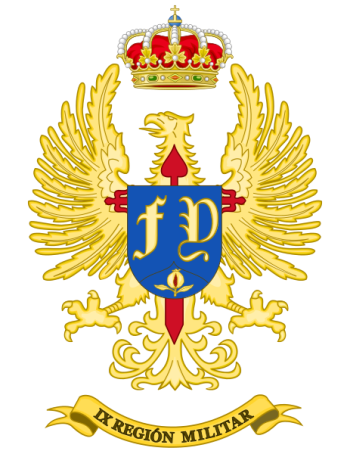 Coat of arms (crest) of the IX Military Region, Spanish Army