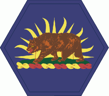 Coat of arms (crest) of California Army National Guard, US