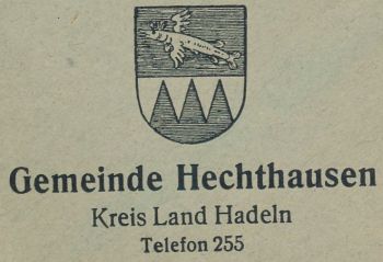 Wappen von Hechthausen/Coat of arms (crest) of Hechthausen