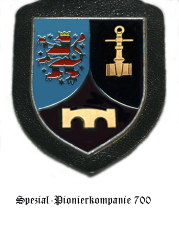 Coat of arms (crest) of the Special Pioneer Company 700, German Army
