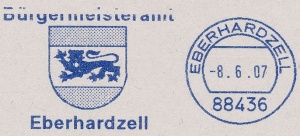 Wappen von Eberhardzell/Coat of arms (crest) of Eberhardzell