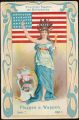 Arms, Flags and Folk Costume trade card Natrogat USA