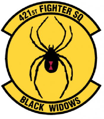 Coat of arms (crest) of the 421st Fighter Squadron, US Air Force