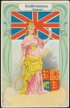 Arms, Flags and Folk Costume trade card Grossbritannien Hauswaldt Kaffee