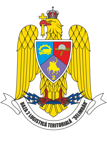 Coat of arms (crest) of the 2nd Territorial Logistics Base Şelimbăr, Romanian Army