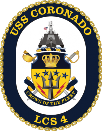 Coat of arms (crest) of the Littoral Combat Ship USS Coronado (LCS-4)