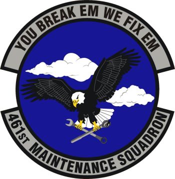 Coat of arms (crest) of the 461st Maintenance Squadron, US Air Force