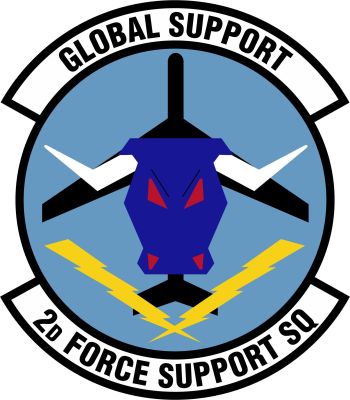 Coat of arms (crest) of the 2nd Force Support Squadron, US Air Force