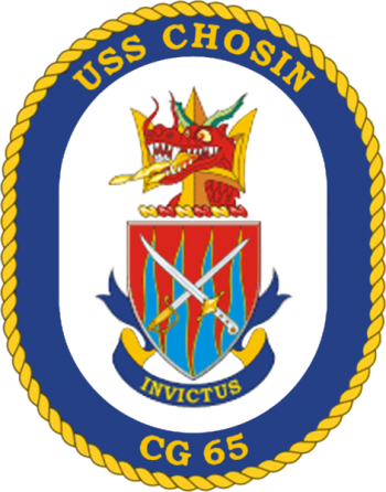 Coat of arms (crest) of the Cruiser USS Chosin