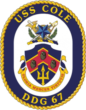 Coat of arms (crest) of the Destroyer USS Cole