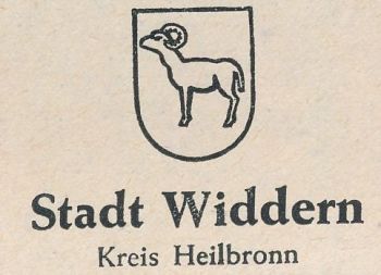 Wappen von Widdern/Coat of arms (crest) of Widdern