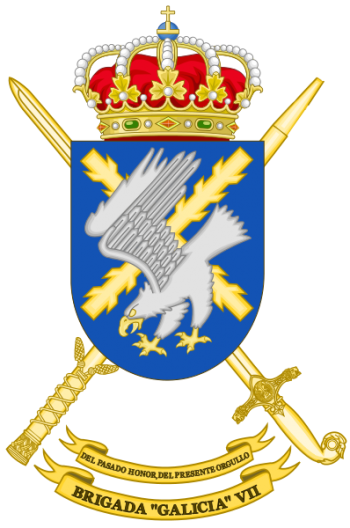 Coat of arms (crest) of the Brigade Galicia VII, Spanish Army