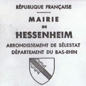 Blason de Hessenheim/Coat of arms (crest) of {{PAGENAME