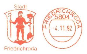 Wappen von Friedrichroda/Coat of arms (crest) of Friedrichroda