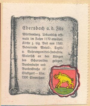 Wappen von Ebersbach an der Fils